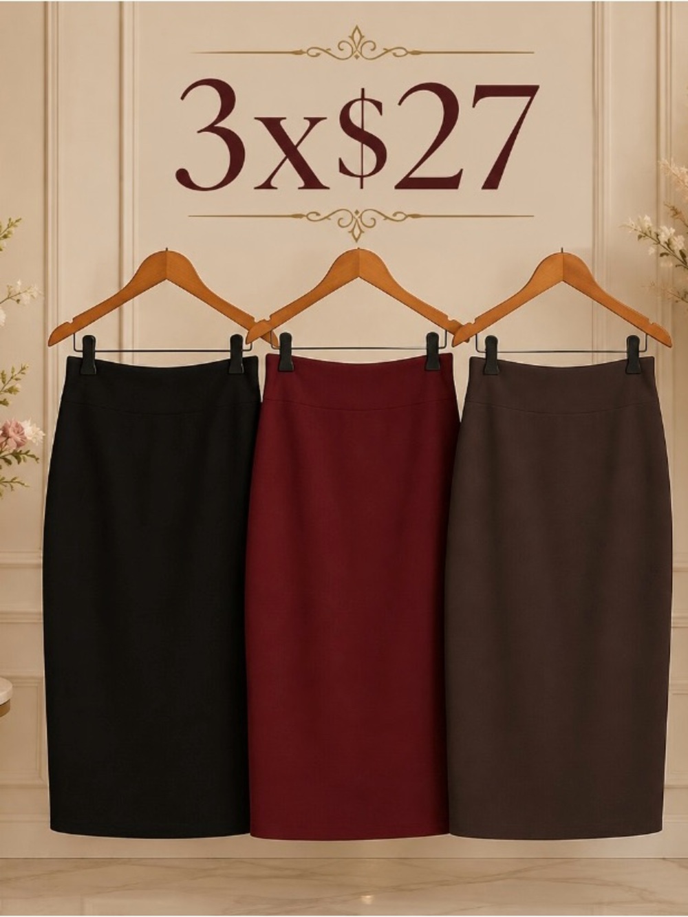 3 Always Women’s Skirts Size M – New With Tags